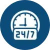 24/7 emergency services icon